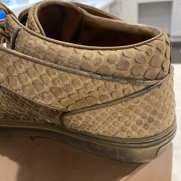 Louis Vuitton Mens 9 Python Alcapulco High Top Trainer Sneakers - Picture 6 of 9